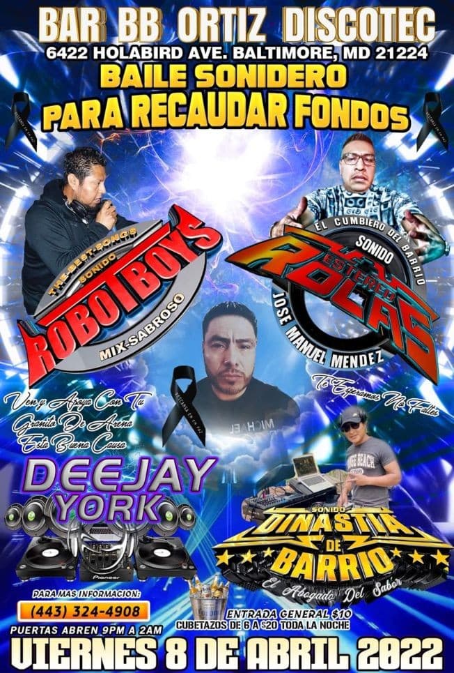 Event - Baile sonidero para recaudar fondos - Baltimore, Maryland - April 8, 2022 | concert tickets