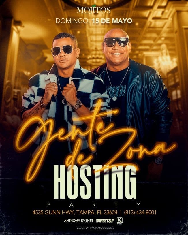 Event - HOSTING PARTY con GENTE DE ZONA - Tampa, Florida - May 15, 2022 | concert tickets