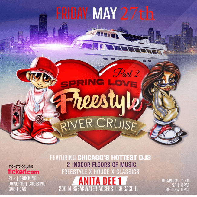 Event - SPRING LOVE FREESTYLE PART 2 RIVER CRUISE ! CHICAGO ILLINOIS - Chicago, Illinois - May 27, 2022 | concert tickets