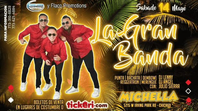 Event - LA GRAN BANDA EN VIVO ! CHICAGO ILLINOIS - Chicago, Illinois - May 14, 2022 | concert tickets
