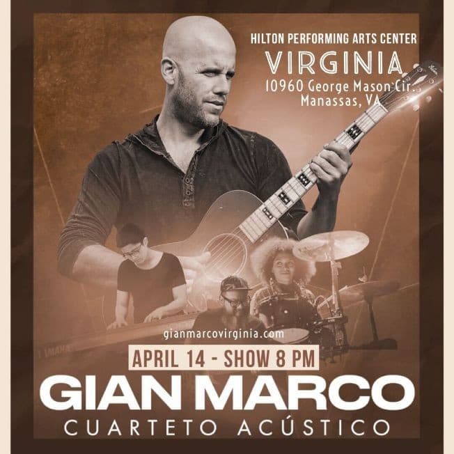 Event - GIAN MARCO " CUARTETO ACUSTICO " EN CONCIERTO ! MANASSAS VIRGINIA - Manassas, Virginia - April 14, 2022 | concert tickets
