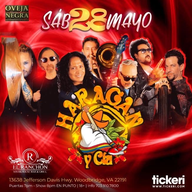 Event - HARAGAN Y CIA EN VIRGINIA - Woodbridge, Virginia - 28 de mayo de 2022 | concert tickets