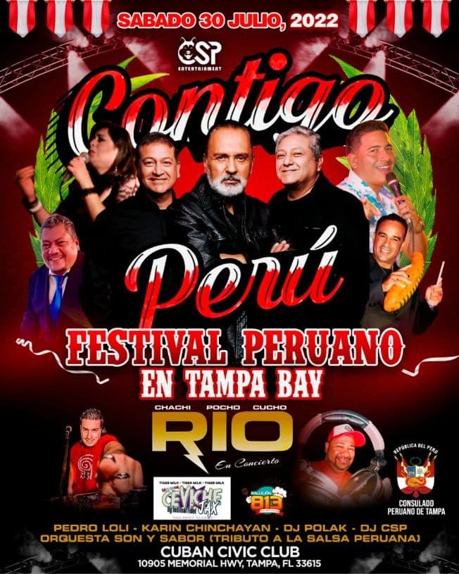 Event - Festival Peruano de Tampa Bay "Contigo Peru" - Tampa, Florida - July 30, 2022 | concert tickets