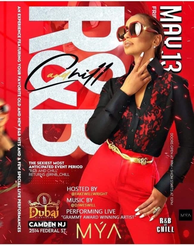 Event - R&B Night at Dubai NightClub! - Camden, New Jersey - May 13, 2022 | concert tickets