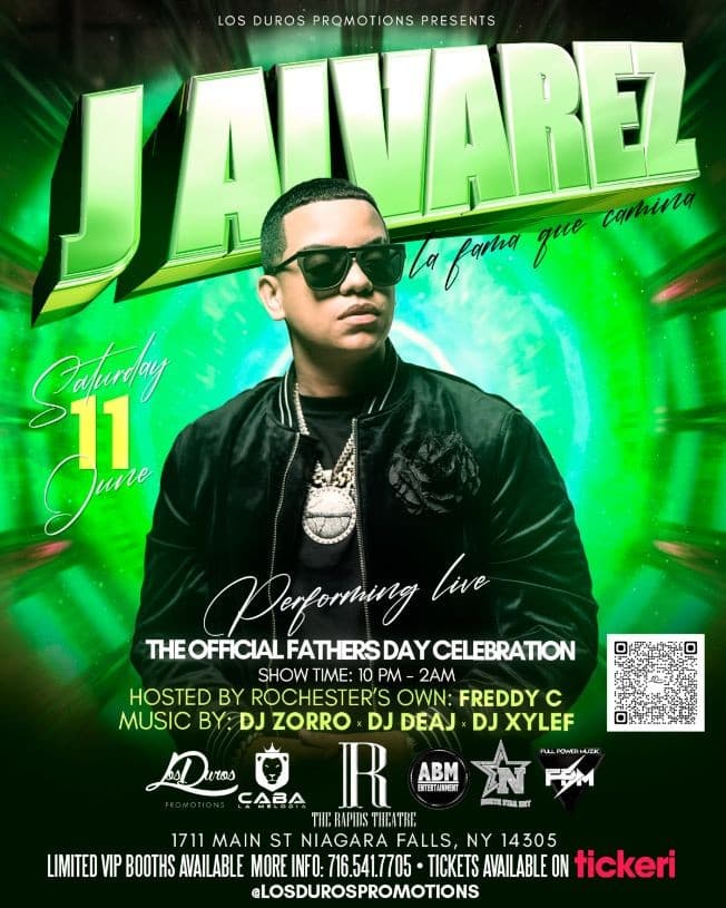 Event - J ALVAREZ EN VIVO | NIAGARA FALLS, NY - Niagara Falls, New York - June 11, 2022 | concert tickets