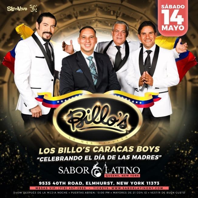 Event - LA BILLO'S CARACAS BOYS EN VIVO ! NEW YORK - Queens, New York - May 14, 2022 | concert tickets