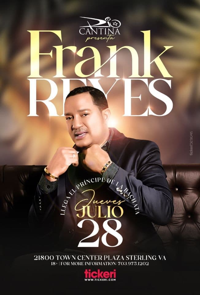 Event - FRANK REYES EN CONCIERTO ! STERLING VIRGINIA - Sterling, Virginia - July 28, 2022 | concert tickets