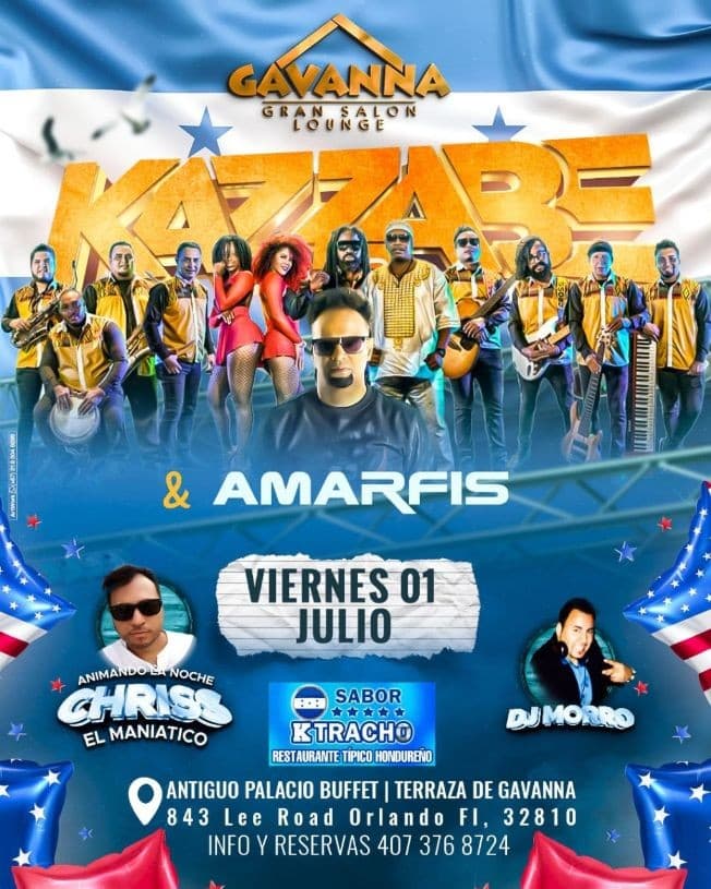 Event - KAZZABE & AMARFIS PUNTA Y MERENGUE - Orlando, Florida - July 1, 2022 | concert tickets
