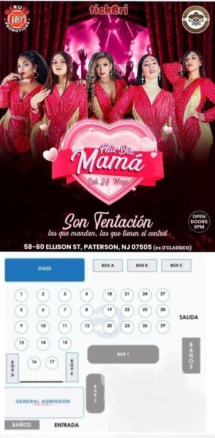 Event - SON TENTACION EN NEW JERSEY - Paterson, New Jersey - May 28, 2022 | concert tickets