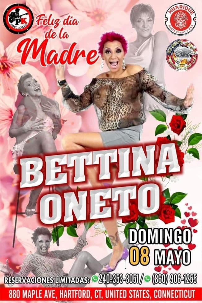 Event - BETTINA ONETO EN VIVO! HARTFORD CONNECTICUT - Hartford, Connecticut - May 8, 2022 | concert tickets