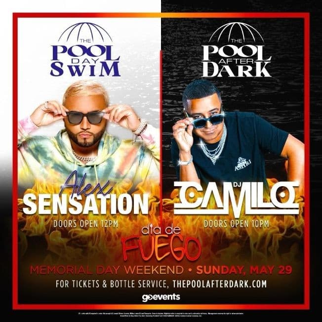 Event - Euro Ent 15 Year Company Anniversary DJ Camilo Live With Alex Sensation At The Pool After Dark - Atlantic City, New Jersey - May 29, 2022 | concert tickets