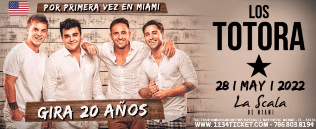 Event - LOS TOTORAS - Miami, Florida - May 28, 2022 | concert tickets