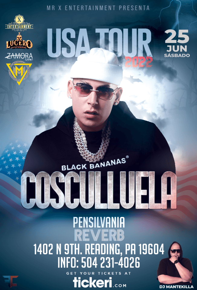 Event - COSCULLUELA EN VIVO EN READING PA - Reading, Pennsylvania - May 17, 2022 | concert tickets