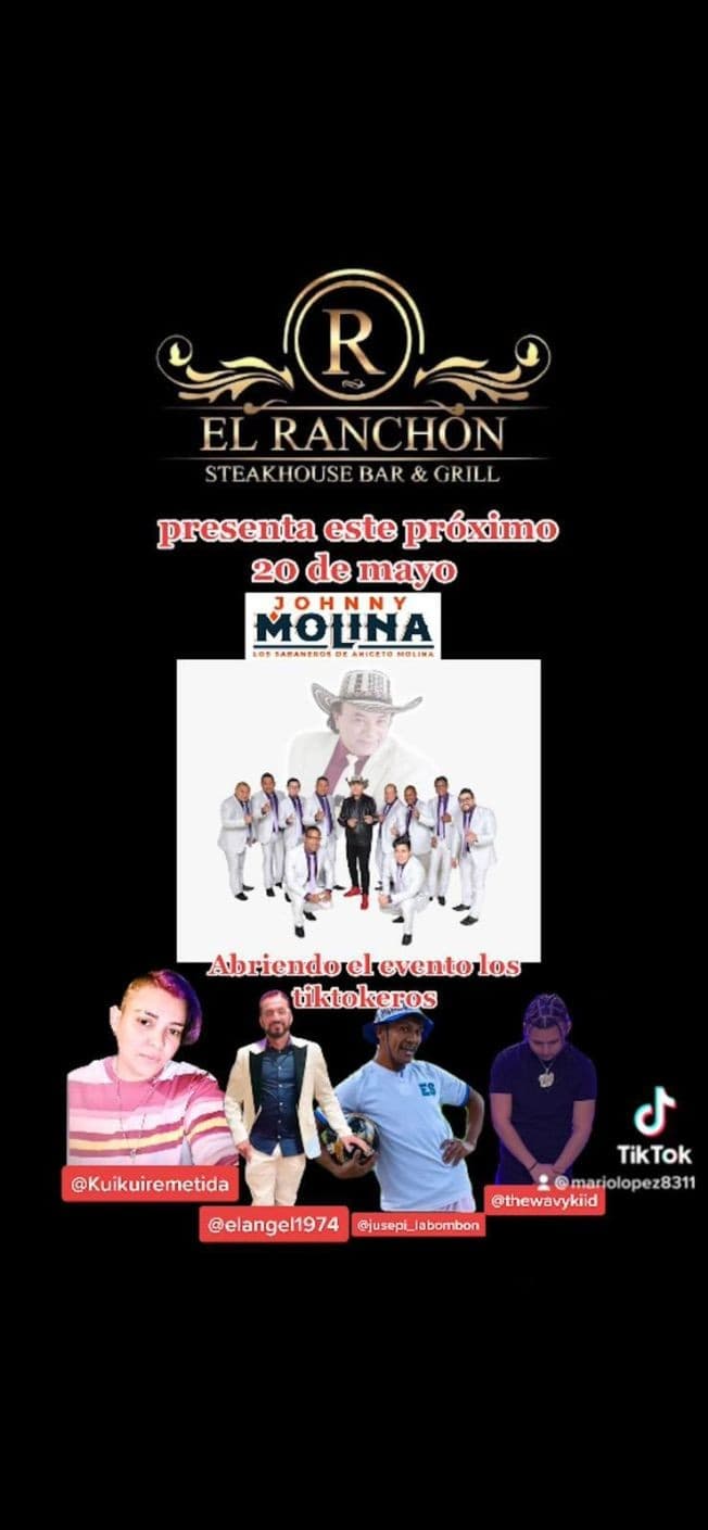 Event - JHONNY MOLINA LOS SABANEROS DE ANICETO MOLINA, EN CONCIERTO! WOODBRIDGE VIRGINIA - Woodbridge, Virginia - May 20, 2022 | concert tickets