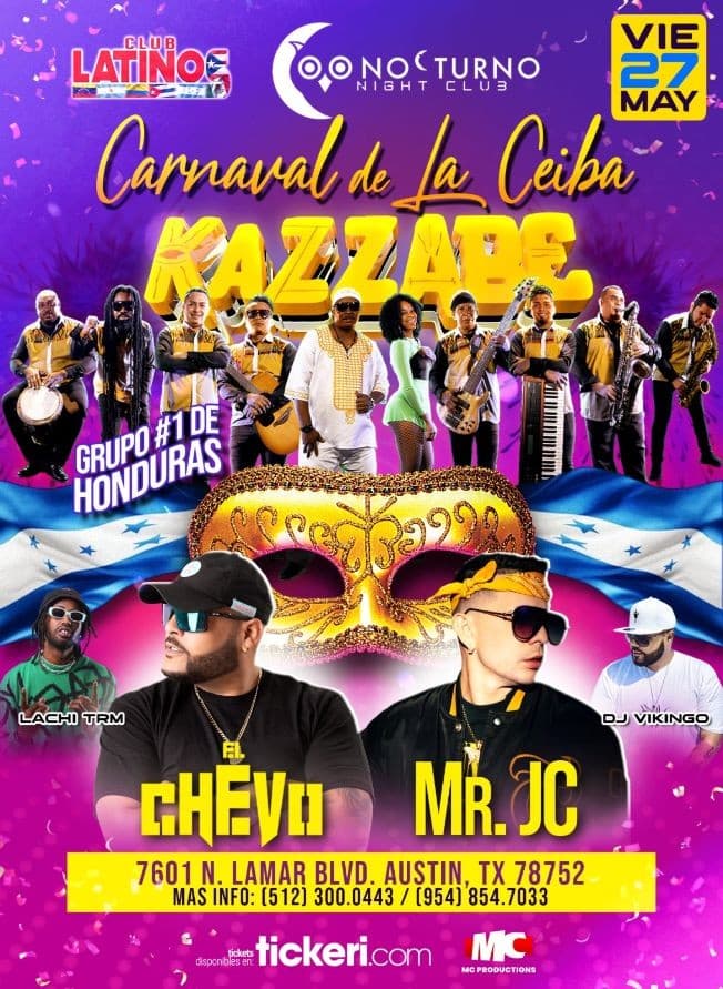 Event - KAZZABE, EL CHEVO, MR JC - EN VIVO [AUSTIN, TX] - Austin, Texas - May 27, 2022 | concert tickets
