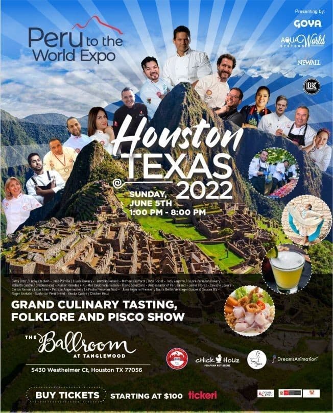 Event - 1st Peru to the World Expo Houston Texas ( special ) - Houston, Texas - June 5, 2022 | concert tickets
