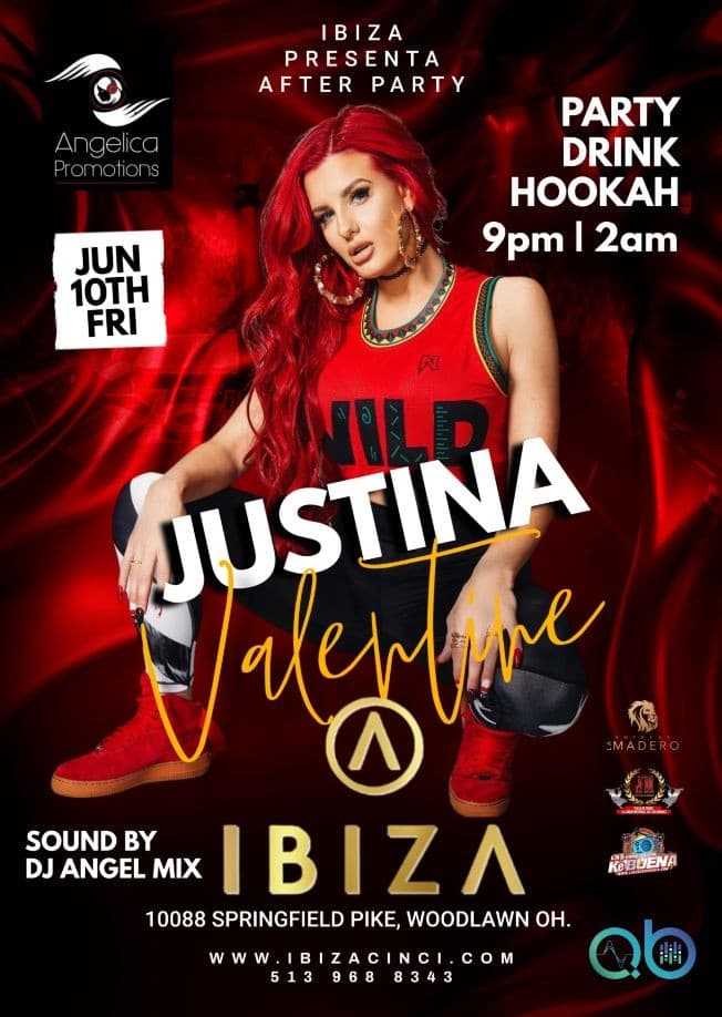 Event - Justina Valentine "The After Party" - CINCINNAT, Ohio - June 10, 2022 | concert tickets