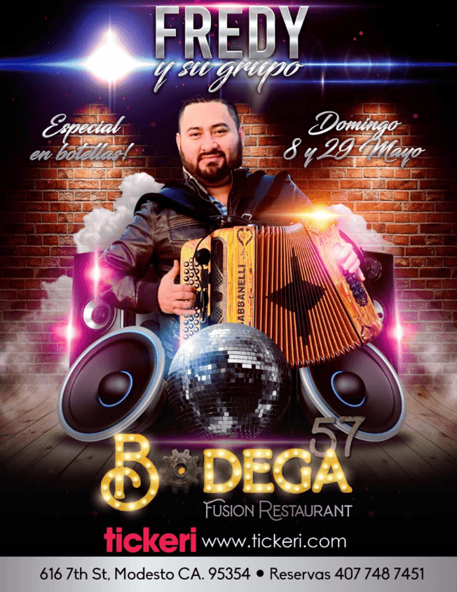 Event - FREDY Y SU GRUPO EN CONCIERTO ! MODESTO CALIFORNIA - Modesto, California - May 29, 2022 | concert tickets