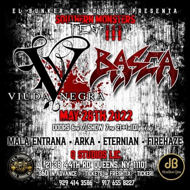 Event - Viuda Negra y Basca en NY - Queens, New York - May 28, 2022 | concert tickets