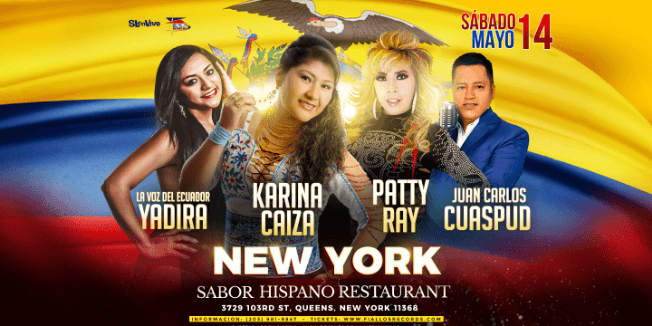 Event - EN HOMENAJE A LAS MADRES ⭐️KARINA CAIZA ⭐️PATTY RAY  ⭐️YADIRA ⭐️JUAN CARLOS CUASPUD - Danbury, Connecticut - May 14, 2022 | concert tickets