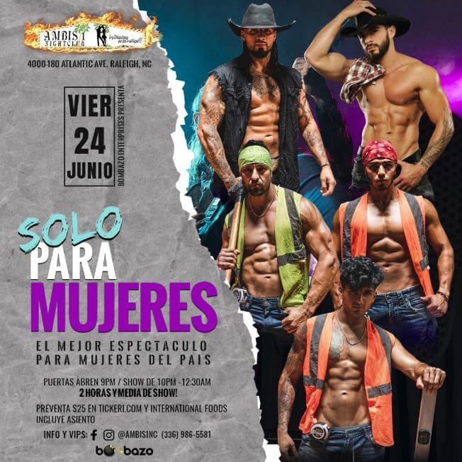 Event - Solo Para Mujeres Raleigh - Raleigh, North Carolina - June 24, 2022 | concert tickets