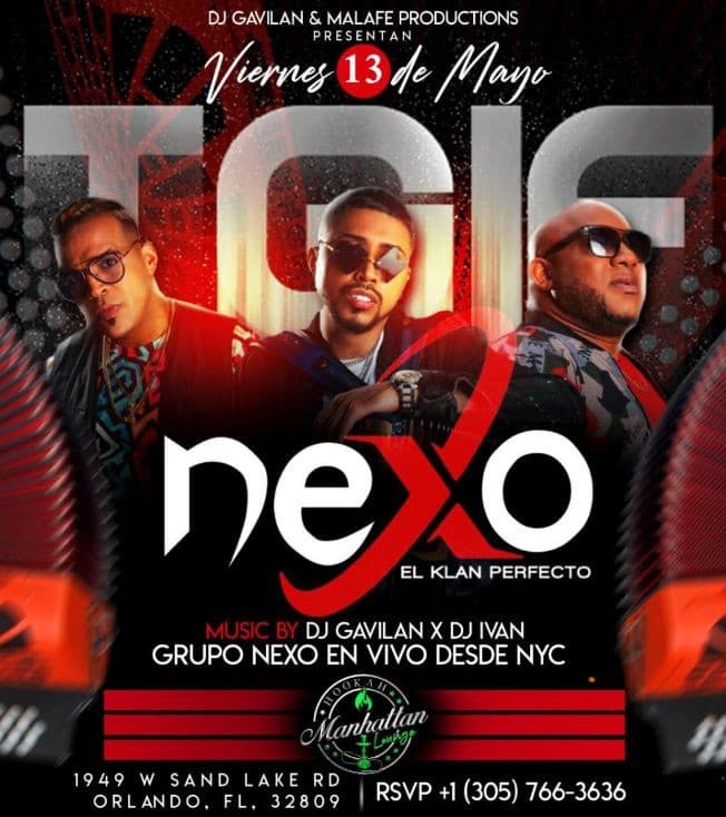 Event - NEXO EL KLAN PERFECTO ON ORLANDO - Orlando, Florida - May 13, 2022 | concert tickets