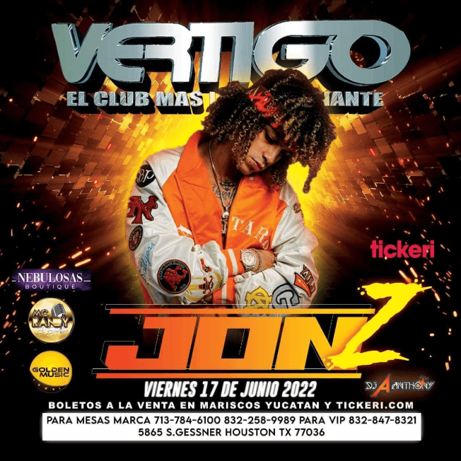 Event - JON Z EN CONCIERTO ! HOUSTON TEXAS - Houston, Texas - June 17, 2022 | concert tickets