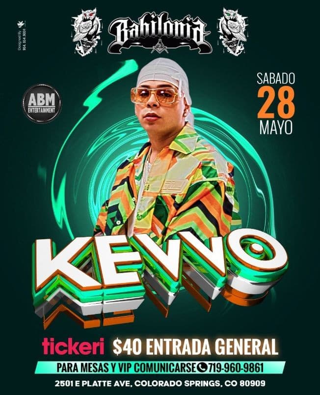 Event - KEVVO en BABILONIA colorado springs co - Colorado Springs, Colorado - 28 de mayo de 2022 | concert tickets