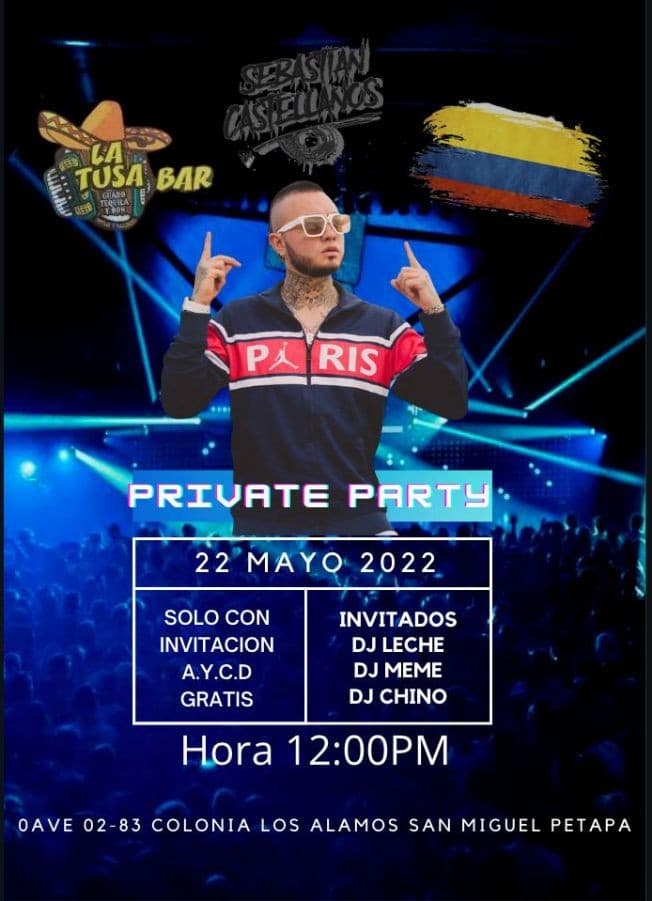 Event - Private Party - Guatemala, GT - May 22, 2022 | concert tickets