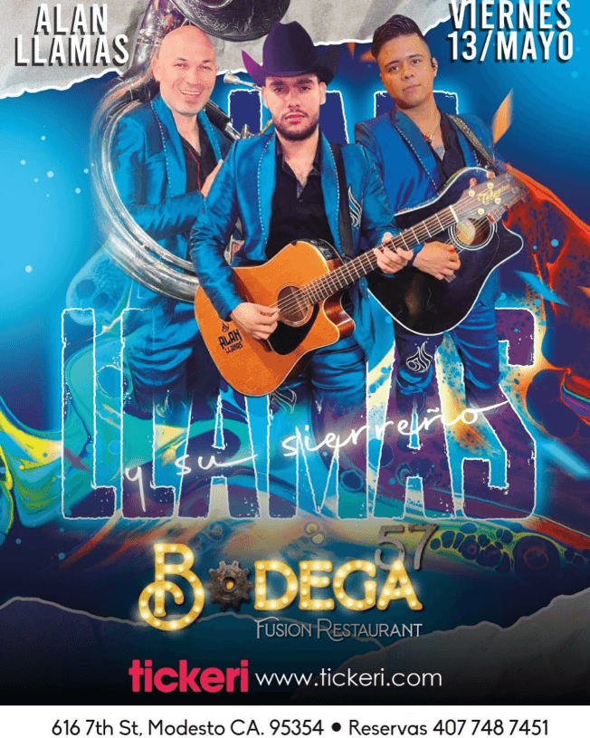 Event - ALAN LLAMAS Y SU SIERREÑO EN CONCIERTO ! MODESTO CALIFORNIA - Modesto, California - May 13, 2022 | concert tickets