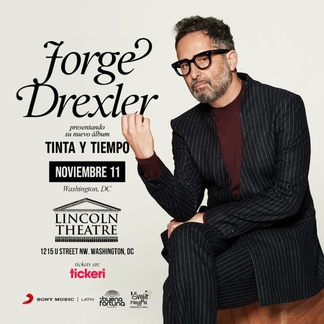 Event - Jorge Drexler presenta: Tinta y Tiempo / Washington DC NEW CONFIRMED DATE SOLD OUT - Washington, District Of Columbia - November 11, 2022 | concert tickets