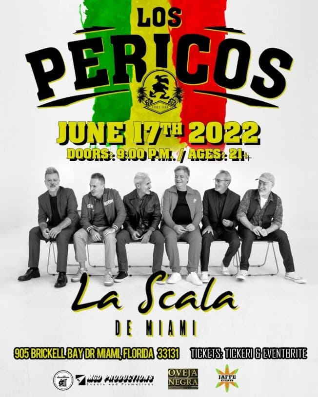 Event - Los Pericos en Concierto - Miami - Miami, Florida - June 17, 2022 | concert tickets