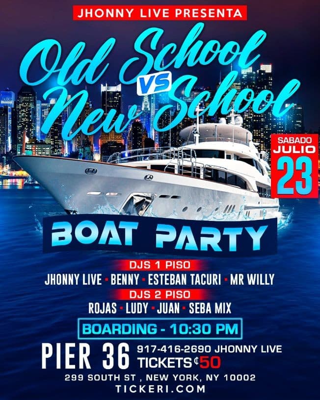 Event - Old School   vs      New School      BOAT PARTY - New York, New York - July 23, 2022 | concert tickets