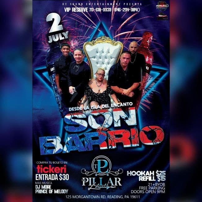 Event - SON DE BARRIO - West Reading, Pennsylvania - July 2, 2022 | concert tickets