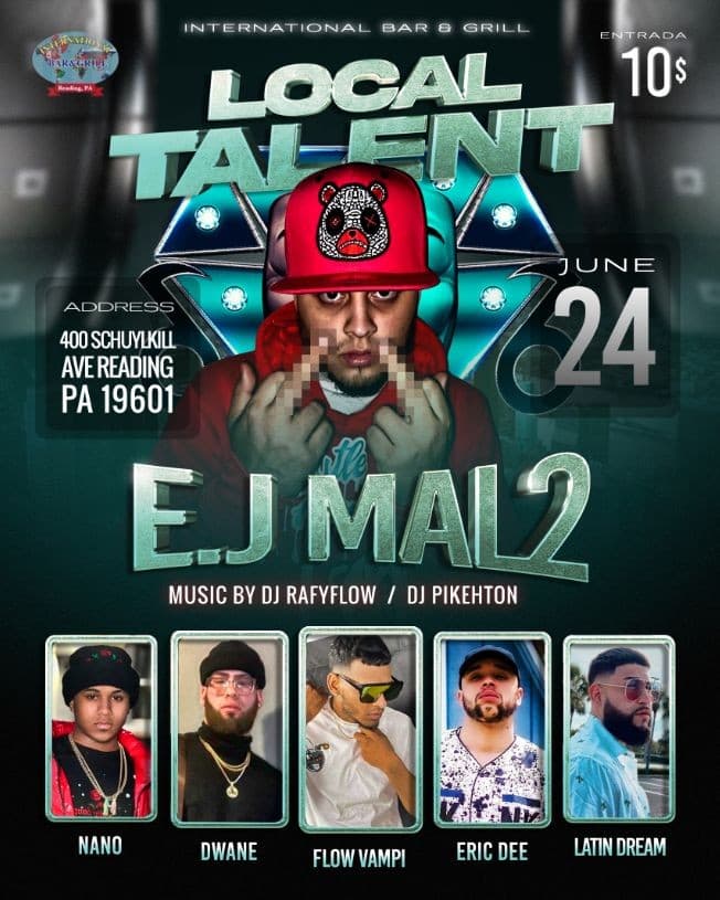 Event - LOCAL TALENT - Reading, Pennsylvania - June 24, 2022 | concert tickets