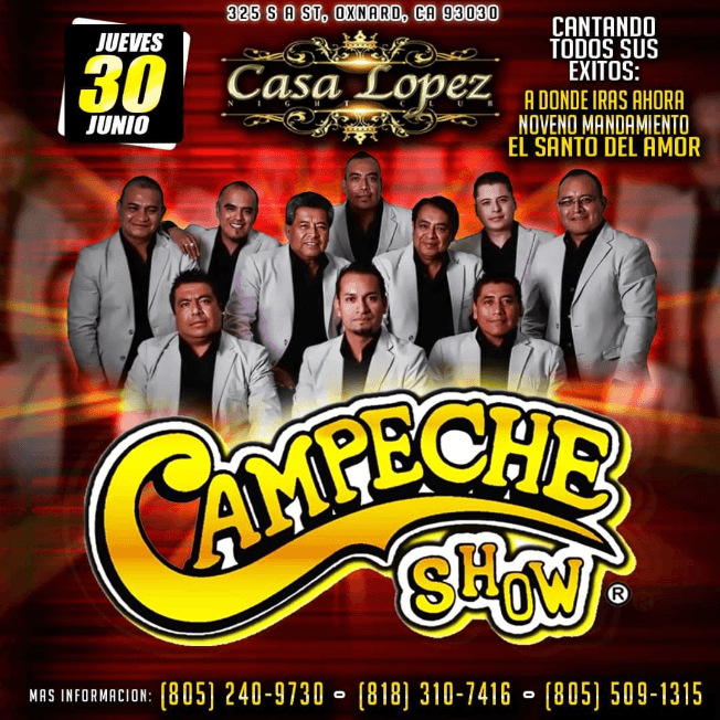 Event - CAMPECHE SHOW EN CONCIERTO ! OXNARD CALIFORNIA - Oxnard, California - 30 de junio de 2022 | concert tickets