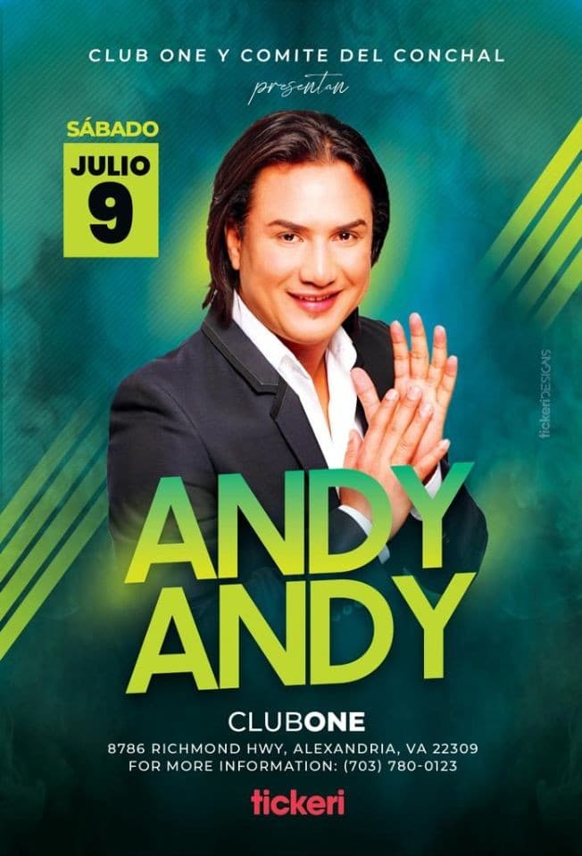 Event - ANDY ANDY EN CONCIERTO ! ALEXANDRIA VIRGINIA - Alexandria, Virginia - July 9, 2022 | concert tickets