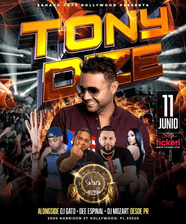 Event - Tony Dize en Vivo! - Hollywood, Florida - June 11, 2022 | concert tickets