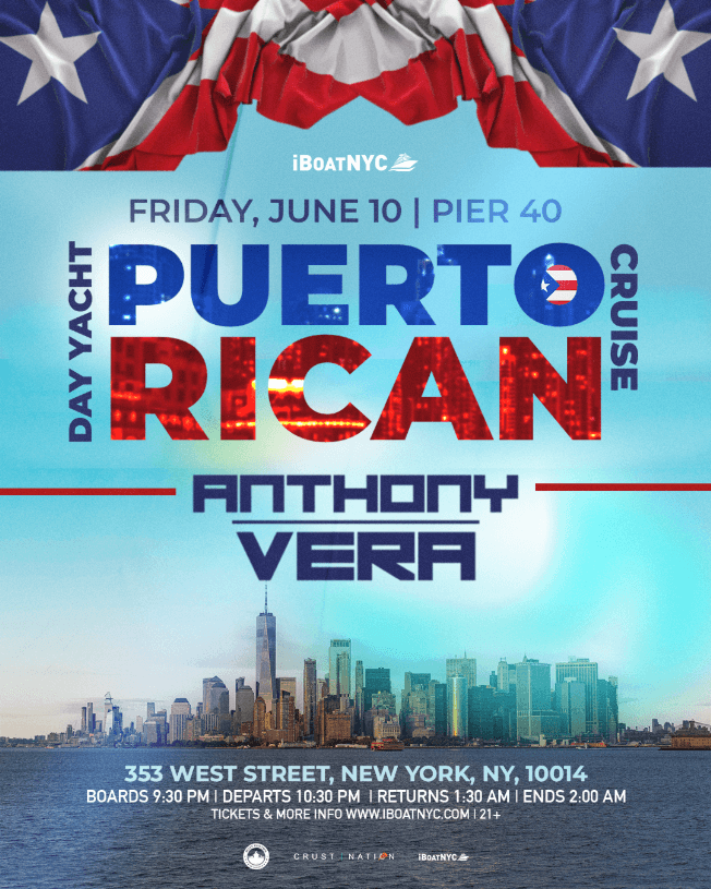 Event - PUERTO RICAN DAY WEEKEND | Mega Yacht Infinity Boat Party NYC - New York, New York - June 10, 2022 | concert tickets