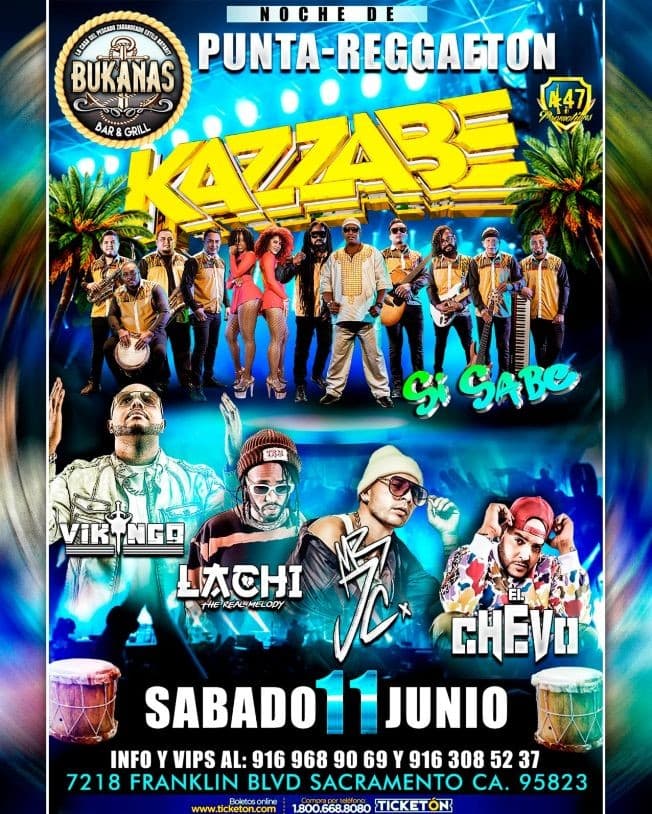 Event - KAZZABE, CHEVO, MR JC (SACRAMENTO, CA) - Sacramento, California - June 11, 2022 | concert tickets