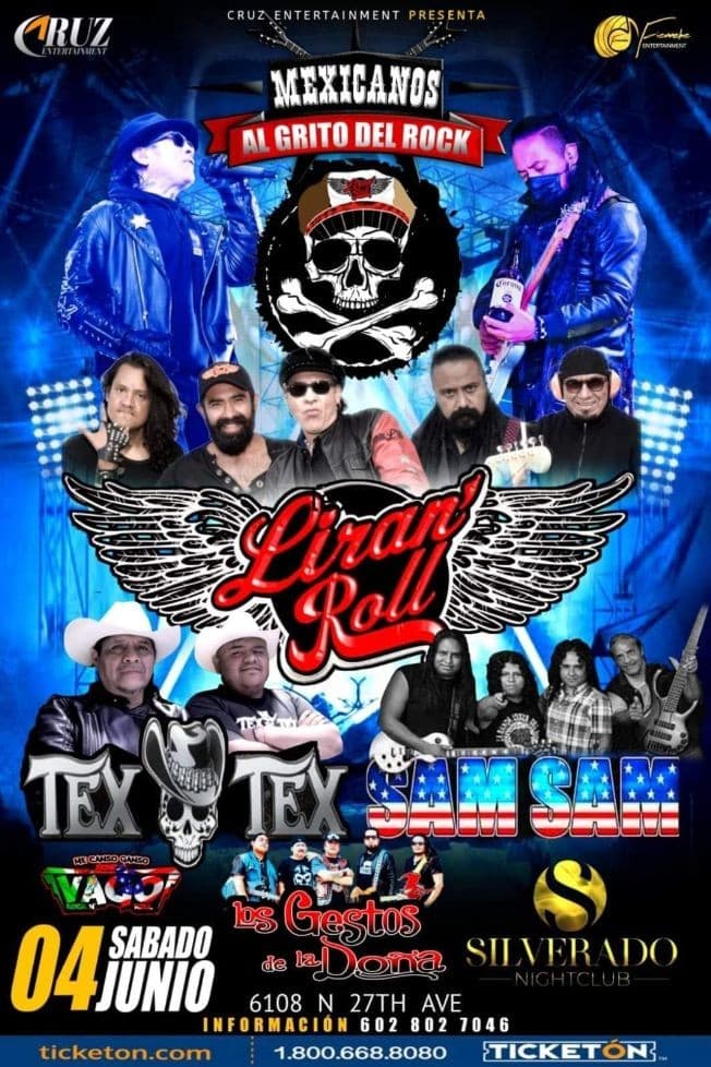 Event - LIRAN ROLL, TEX TEX, SAM SAM - LOS GESTOS D ELA DOñA EN VIVO ! PHOENIX AZ - Phoenix, Arizona - June 4, 2022 | concert tickets