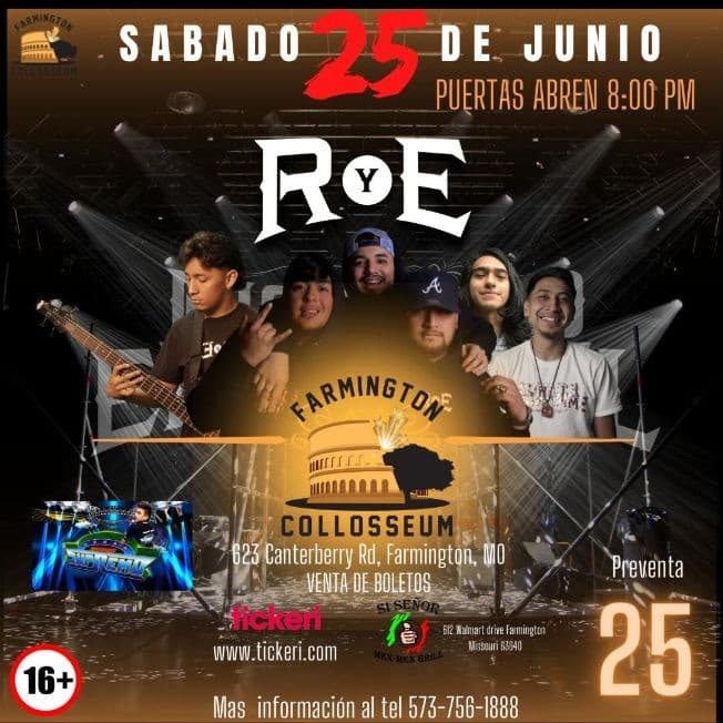 Event - Baile con Ricardo y Emmanuel - Farmington, Missouri - June 25, 2022 | concert tickets