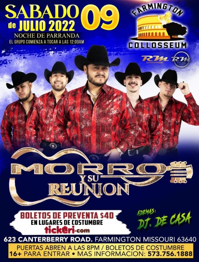 Event - GRAN NOCHE DE PARRANDA - Farmington, Missouri - July 9, 2022 | concert tickets