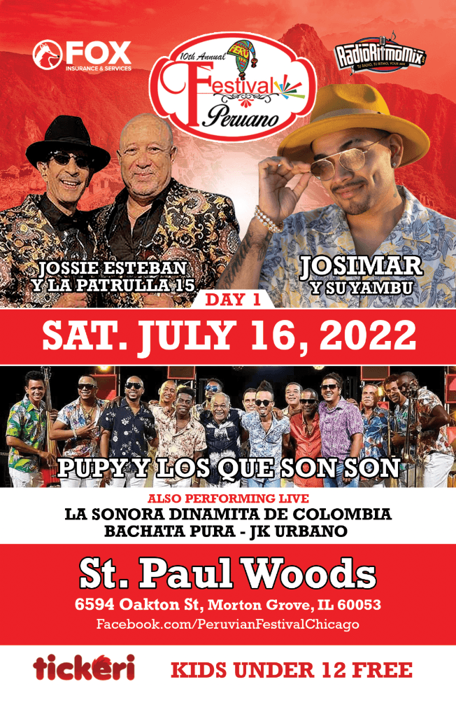 Event - FESTIVAL PERUANO SABADO 16 DE JULIO, 2022 - Morton Grove, Illinois - 16 de julio de 2022 | concert tickets