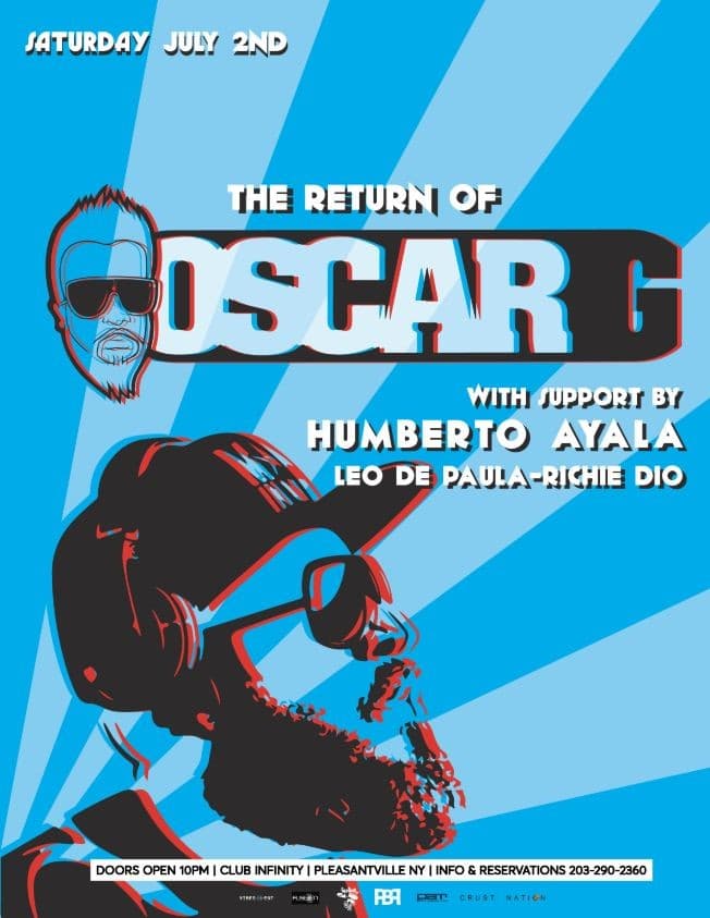 Event - The return of OSCAR G - Independence Day Weekend, NYC - Pleasantville, New York - July 2, 2022 | concert tickets