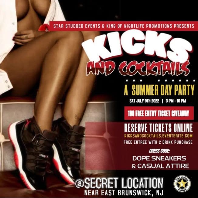 Event - Kicks and Cocktails - east brunswick, New Jersey - July 9, 2022 | concert tickets