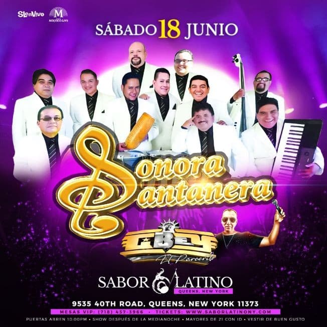 Event - SONORA SANTANERA ! NEW YORK - Queens, New York - June 18, 2022 | concert tickets