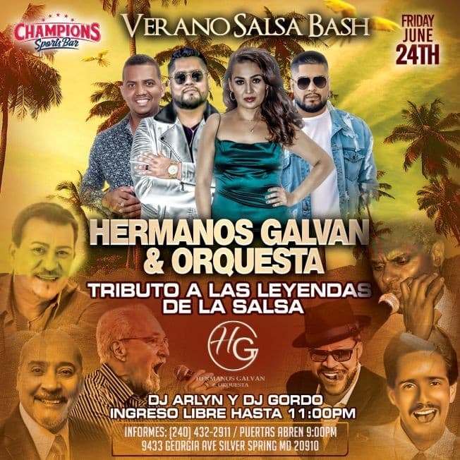 Event - HERMANOS GALVAN (TRIBUTO A LAS LEYENDAS DE LA SALSA) - Silver Spring, Maryland - June 24, 2022 | concert tickets