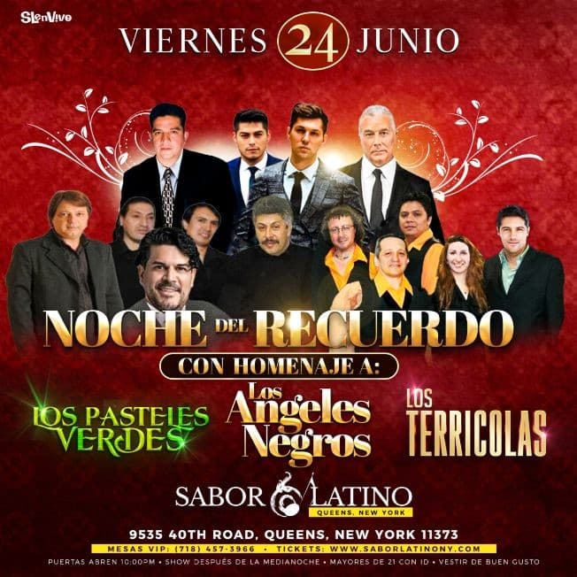 Event - HOM. LOS TERRICOLAS, LOS ANGELES NEGROS & PASTELES VERDES ! NEW YORK - Queens, New York - June 24, 2022 | concert tickets