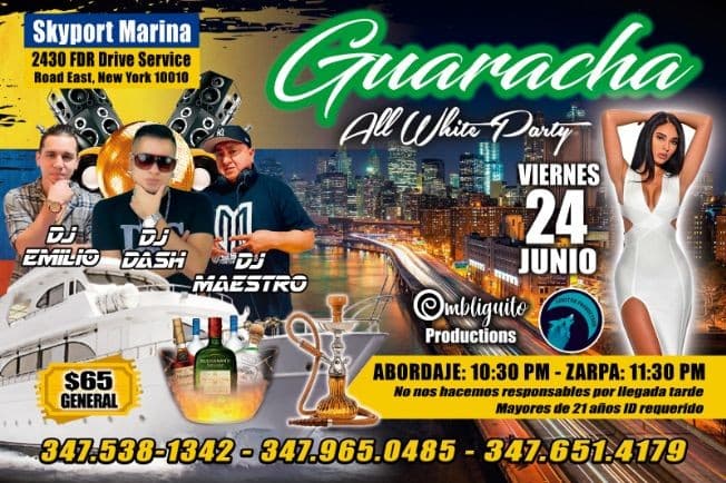 Event - BOAT PARTY DE GUARACHA - New York, New York - 24 de junio de 2022 | concert tickets